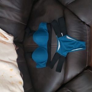 Shein Bikini dark teal (Never worn)